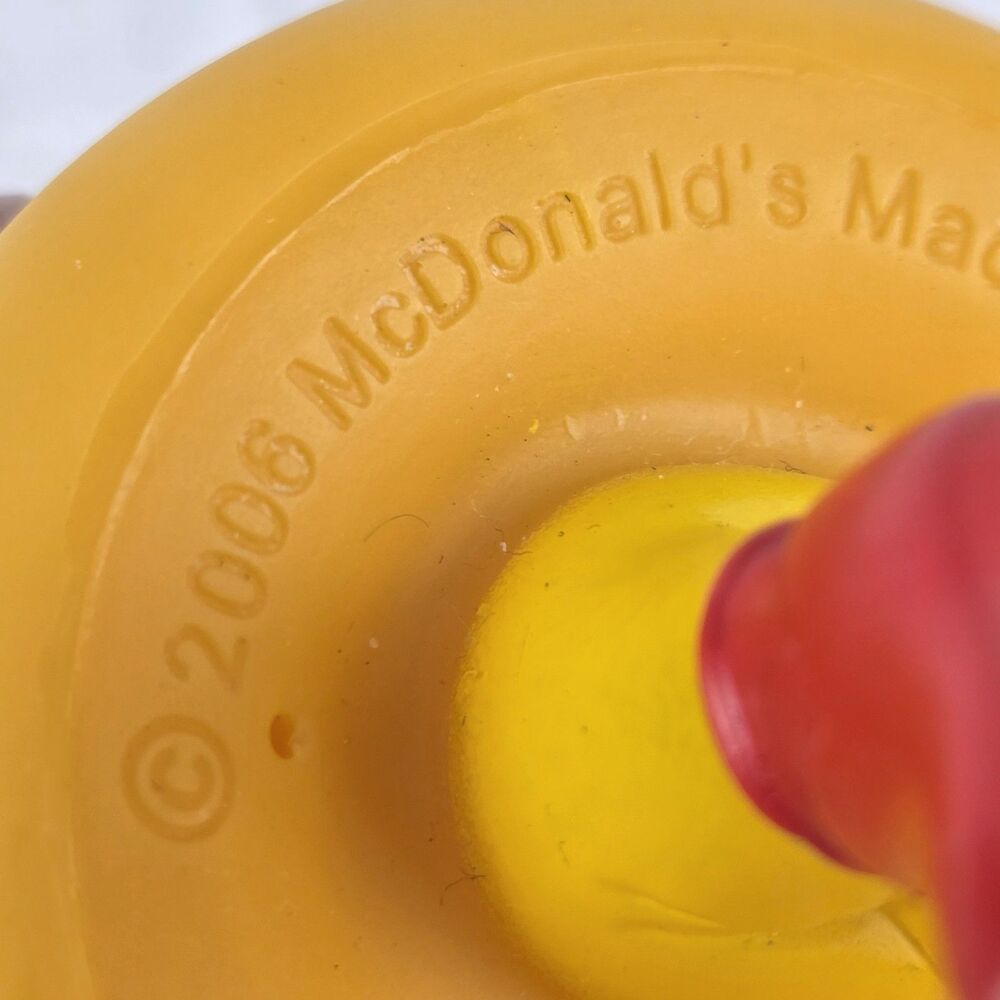 2006 McDonalds Ronald McDonald Rubber Duck Toy Figure Collectible - Picture 6 of 7